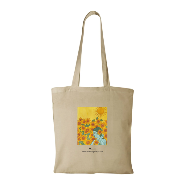 Cotton Tote Bag- Sunflowers