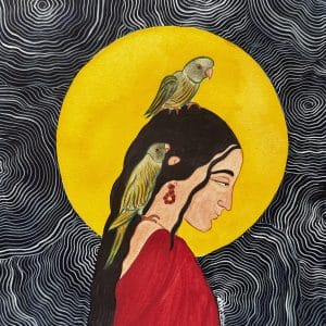 Nayika and the Parrots