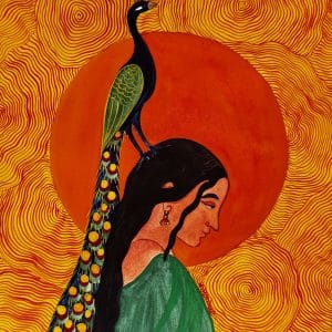Nayika and the Peacock